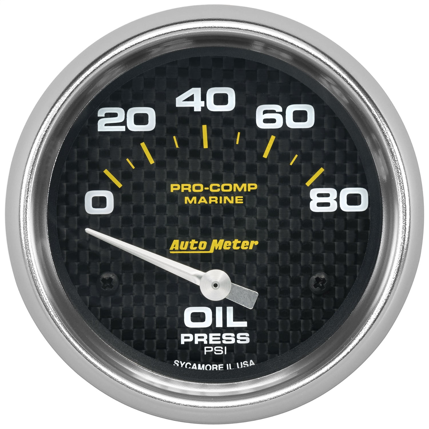 AutoMeter 20074740 Marine Electric Oil Pressure Gauge