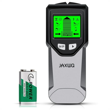 JAXWQ Stud Finder Wall Scanner - 5 in 1 Stud Finder Tool with Intelligent Microprocessor, Gray