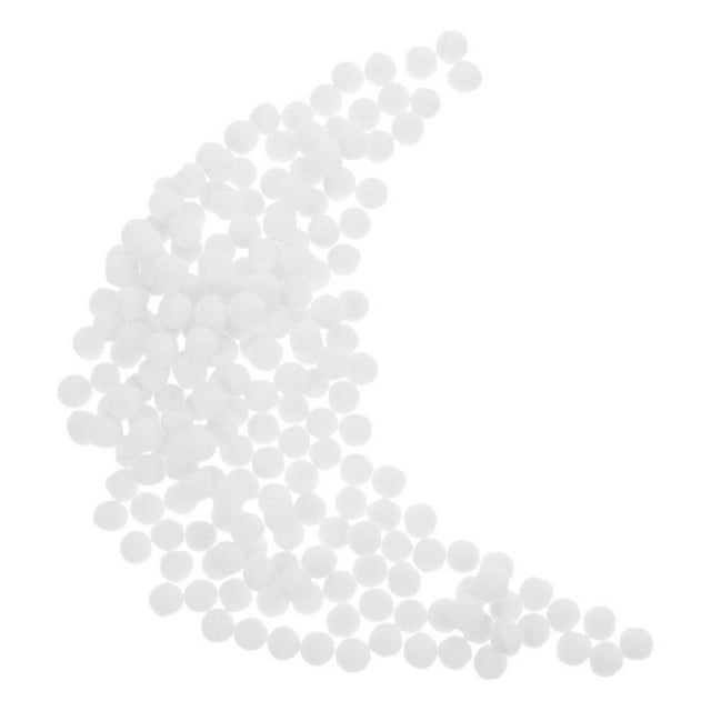 Soft Elastic Balls For Diy Crafts White Polyester Pompoms 1.20X1.20X1.20cm Craft Supplies 200Pcs