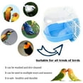 thumbnail image 5 of Yirtree Caged Bird Bath Bird Cage Parrot Supplies Bathing Tub for Small Brids Canary Budgerigar Cockatiel Lovebird Pet Bird Parrot Bathing Tub Bathtub Shower Box Hanging Cage Decor, 5 of 8