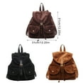 thumbnail image 5 of Fashion1eatherBackpack Large Capacicyt School Bag Casual Daypack For Everyday, 5 of 20