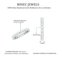 thumbnail image 5 of Rosec Jewels Natural Diamond Full Eternity Ring in Bezel Setting - HI-SI Quality, 18K White Gold, US 9.00, 5 of 8