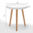 thumbnail image 4 of Giantex Table d'Appoint Console, Table Basse Ronde avec Plateau, Connecteurs de Qualité, Table d'Appoint Compacte pour Canapé-Lit, (2), 4 of 8