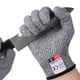 thumbnail image 5 of Bewildely Guantes de trabajo de cuero Mezcla para hombre de protección y estilo Guantes resistentes a cortes de algodón fáciles de limpiar Jardín y Patio Gris l, 5 of 6