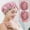 Watermelon Red, variant on Bxaolu Elastic Shower Cap, Double-Layer Waterproof Reusable, Thickened&nbsp;Shower Bonnet for Women (1Pack, Rose Gold)