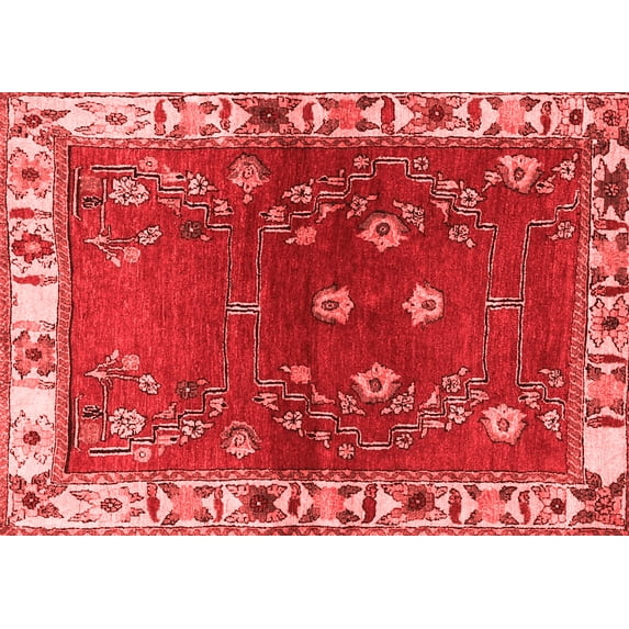 Ahgly Company Indoor Rectangle Persian Red Traditional Area Rugs, 7' x 10'