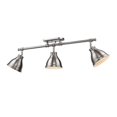 thumbnail image 1 of Duncan 3 Light Semi-Flush - Track Light in Pewter with Pewter Shades, 1 of 5