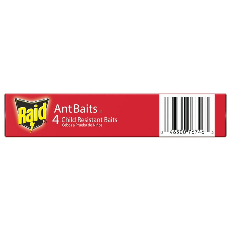 Raid Ant Baits Indoor Ant Killer, 0.12oz, 4 Count 