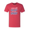 thumbnail image 2 of Girl Stole My Heart She Calls Me Daddy Daughter Girl Dad Father Gift | Mens Father's Day Premium Tri Blend T-Shirt, Vintage Red, Large, 2 of 4