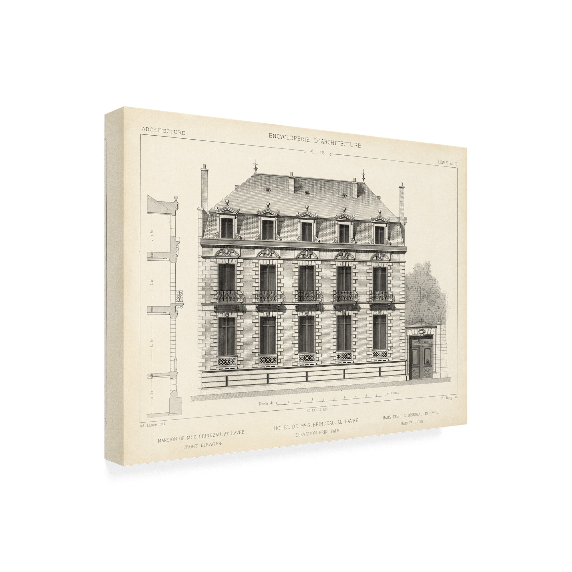 Trademark Fine Art 'French Facade II' Canvas Art by Vision Studio