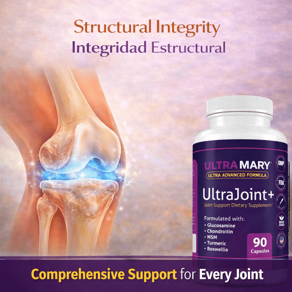 Ultra Mary Advanced Joint Formula, 90 Caps-1500mg Per Serving(ARTICULACIONES) - Glucosamine, Chondroitin, MSM,Indian Frankincense,Turmeric & Bromelain Complex - Support for Cartilage, Mobility & Flex