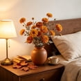 thumbnail image 6 of Fall Tone Artificial Chrysanthemum, Multi Color Dried Style Faux Flower Sprigs, Rustic Long Stems Floral Picks For Vase Home Table Decor, 6 of 6