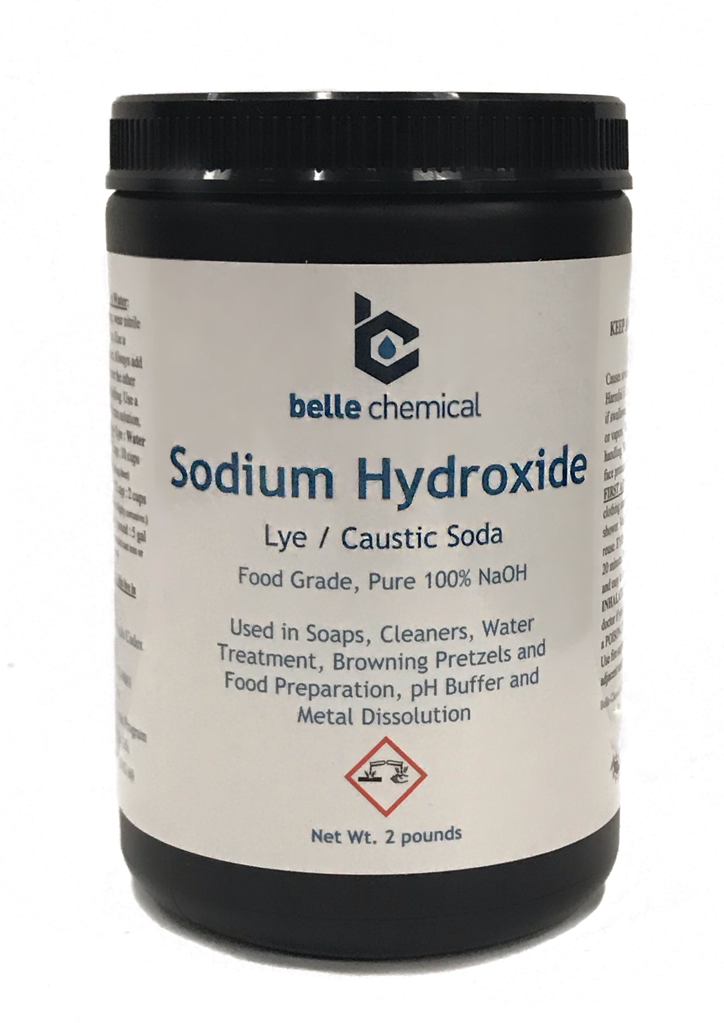 Sodium Hydroxide Pure Food Grade Caustic Soda Lye 2 Pound Jar