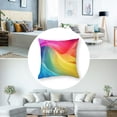 thumbnail image 5 of Acheng Pillow Covers Art Rainbow LGBT Print Throw Pillow Covers Farmhouse Pillowcase Home Decor Living Room House Decorative Cushion Case for Sofa Couch Pillow Covers 2 pcs White, 5 of 7