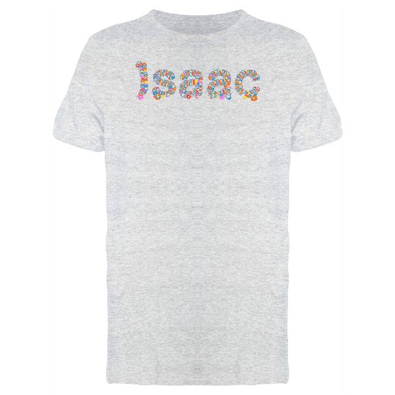 Isaac Flower Name T-Shirt Men -Image by Shutterstock, Male Large