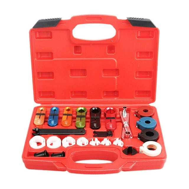 Ensemble d'Outils de Déconnexion de Ligne de Carburant, Ensemble d'Outils de Déconnexion Rapide Maître, Utilisé pour Systèmes de Carburant et Transmission, Ligne de Carburant, Ford Chevy Gm Plus, Rouge