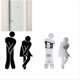 thumbnail image 2 of Señal de Baño Extraíble para Hombre y Mujer, Pegatina 3D para Espejo, Pegatina Extraíble para Hombre y Mujer para WC, 2 of 6