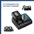 thumbnail image 5 of 2 Pack 3.0Ah Replacement for Makita 18V Battery and Charger, Replace Makita Battery 18V BL1860 BL1850 BL1840 BL1830 BL1820, 5 of 16