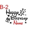 thumbnail image 1 of (Just Sticker) 1pc Gold Black Custom Balloon Sticker Happy Birthday Party Decor DIY Name Mother's Day Suit For 18"/24" Ballscolor-white Gao Jinjia LED, 1 of 2