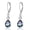Rainbow Color, variant on Teardrop Leverback Earrings 925 Sterling Silver Rainbow CZ Crystal Dangle Earingings Drop for Women Teens Valentines Day Vintage Jewelry Gifts