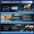 thumbnail image 4 of Vacuum Cleaner 3-in-1 Cordless Handheld with 15000PA Suction, 7500mAh Battery, Duster & Inflator for Car Home Office, 4 of 6