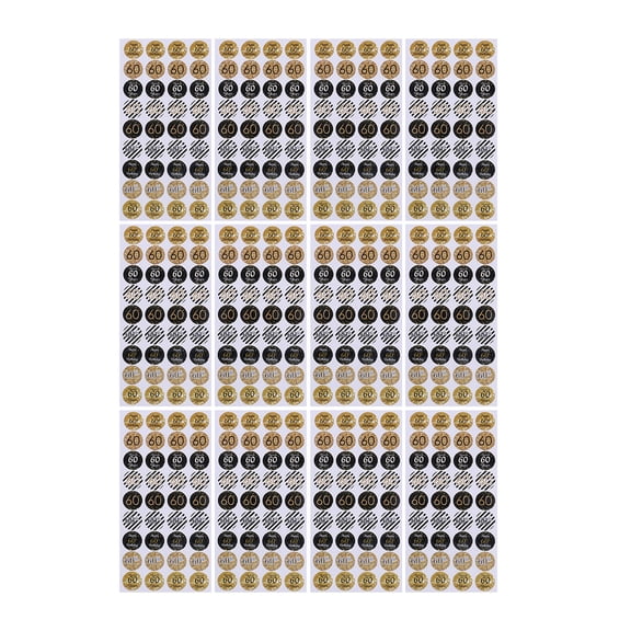 HONITANO 432Pcs Multi-Colored Birthday Stickers for Candy Bags present Packaging Cake Boxes 0.8x0.8in