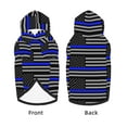 thumbnail image 2 of Distressed Police Style Flag Dog Hoodie Pet Coat for Medium and Large Dogs Daily Use XX-Large, 2 of 7