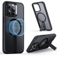 thumbnail image 1 of iPhone 16 Pro Max Case with Kickstand, Compatible with MagSafe, Magnetic Case iPhone 16 Pro Max, Fully Adjustable Flickstand, Military-Grade Protection, Boost Series, Clear,Magsafe Frosted Black, 1 of 5