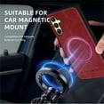 thumbnail image 5 of Allytechgroup Magnetic for Samsung Galaxy A16 5G Case, Compatible with MagSafe Support Magnetic Car Phone Mount PU Leather Slim Phone Case for Women Men for Samsung Galaxy A16 5G, Winered, 5 of 9
