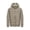 Khaki, variant on qafoshin Men's Padded Winter Jacket Warm Thickened Solid Long Sleeve Coat Trendy Casual Hooded Outerwear with Side Zip Pockets