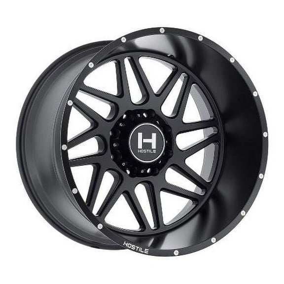 22x12 Hostile H108 Sprocket Asphalt (Matte Black) Wheel 8x6.5 (-44mm)