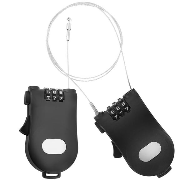 Wire Rope Cable Lock 2 Pcs Boots Safety Snowboard  Motorcycle Locks Password Plastic