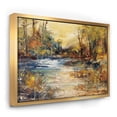 thumbnail image 5 of DESIGN ART Designart 'Stream in Forest Oil Painting' Landscape Painting Framed Canvas Print 20 in. wide x 12 in. high Black, 5 of 5