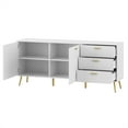 FUFU&GAGA Free Standing Bedroom Storage with 2 Doors and 3