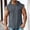 Dark Blue, variant on Men's Linen Sleeveless Hoodie Tank, 1/4 Zip Pullover with Drawstring for Casual Sports and Daily Wear Orange XL
