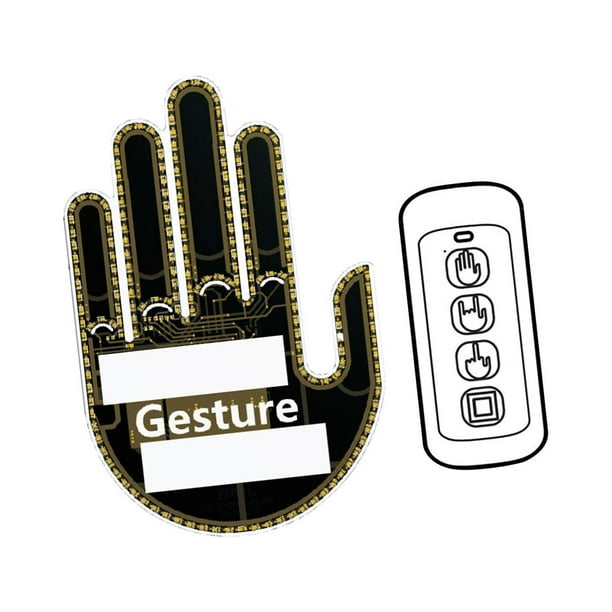 Gadgets para coche con luz de , letrero para ventana trasera, divertido con mando a distancia, coche Led ideal para dotados Mujer