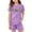 A03-Purple, variant on LRen Toddler Outfits for Girls 5t Graphic Print T Shirt Top and Shorts Pants Set Crewneck Cute Shorts Beach Playwear Outfits Outdoor Casual Clothes