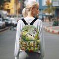 thumbnail image 7 of JIALIOU Mini Backpack Purse for Women Quilted Casual Daypack Small Travel Shoulder Bag, Birds Play in Forest, 7 of 7