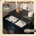 thumbnail image 2 of Gothic Dresser for Bedroom with 4 Storage Drawers Lit Candle Ornate Metal Candle Holder Warm Glowing Flame Dressers Chest of Drawers Steel Framed Fabric Closet Organizers for Dorm Entryway, 2 of 8