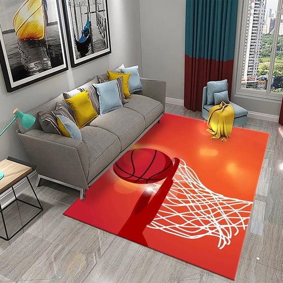 Sports equipment basketball model Decoration of carpets Children's bedroom living Dining