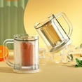 thumbnail image 6 of ZLBDYG Double Walled Beer Ice Cup, Glass Classic Clear Beer Mug with Handles,Freezer Mugs Chiller Frosty Cup for Beer Cocktail Water Drinks Coffee and More, 6 of 8
