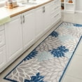 thumbnail image 6 of JONATHAN Y AMALFI COAST 2 x 8 Runner Rug, Minori Floral - Blue/Gray, AMC109A-28, 6 of 9