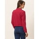 thumbnail image 4 of Chaqueta corta Allegra K Motera Cuello alto Rojo XS, 4 of 5