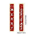 thumbnail image 3 of Uutvery Christmas Couplet Door Curtain with LED Lights, 12x71 Inch Illuminated Holiday Decoration for Party and Home Festive Atmosphere, 3 of 6