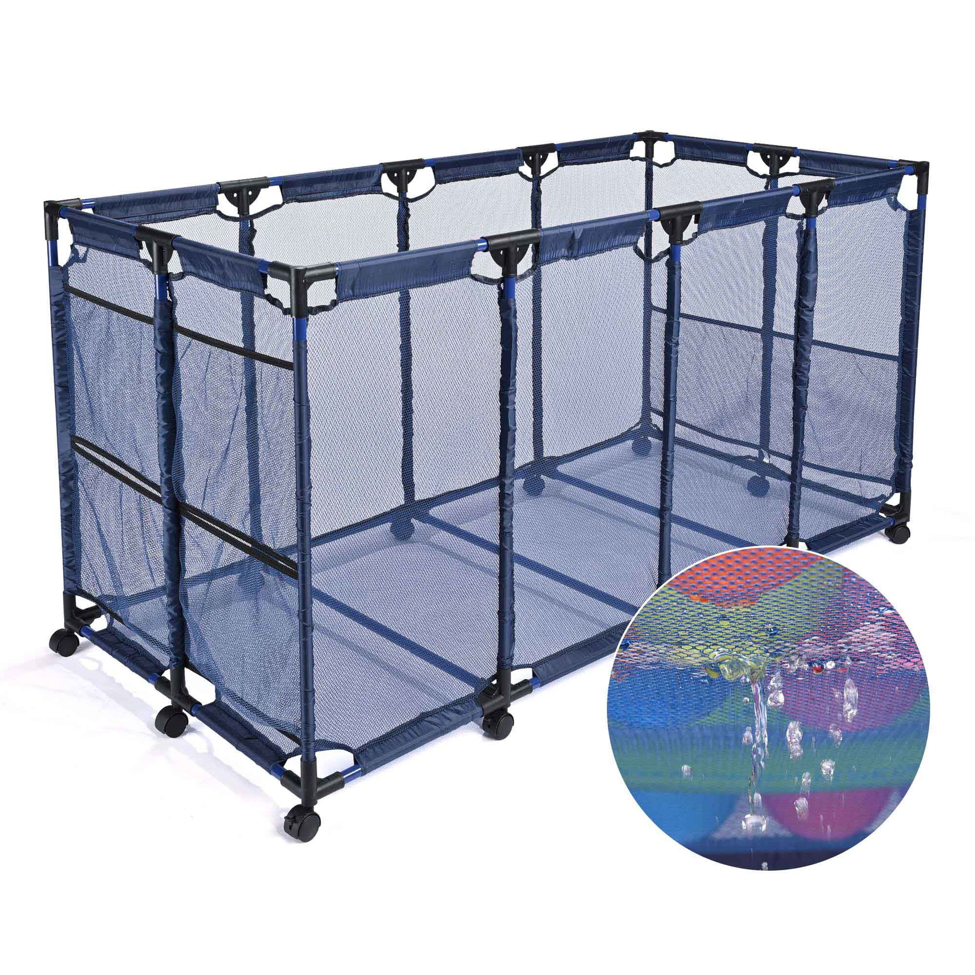 Pool Storage Organizer Mesh Rolling Pool Equipment Bin, Mini (18 W x –  PoolBins
