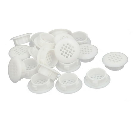

Unique BargainsShoes Cabinet Plastic Round Mesh Hole Air Vent Louver Cover 30mm Dia 20pcs