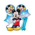 thumbnail image 1 of Platos de papel de decoración con temática de para niños, pancarta de papel, globos de aluminio, juguetes para Baby Shower, suministros para fiesta de cumpleaños, azul, Mickey Mouse（6pcs Balloons, 1 of 5