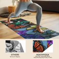 thumbnail image 4 of Multicolor Butterfly Group Pattern Hot Yoga Mat Towel Non Slip for Hot Yoga - Quick-Drying Yoga Mat Cover with 4 Corner Pockets with Travel Bag - Hot Yoga Towel Non Slip 74"x26", 4 of 6