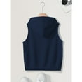 thumbnail image 6 of Yigetop Sleeveless Hoodies for Women, Women's Vest Women's Leisure Loose and Versatile Thin Sleeveless Cardigan Zipper Sweater Sleeveless Hooded Tank Top Women Navy M, 6 of 7