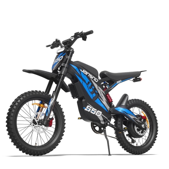 Jansno S50 4000W Electric Dirt Bike for Adults,72V 30Ah Battery Off Road Motorcycle,300N.m,52 MPH, Full Suspension Electric Motorcycle